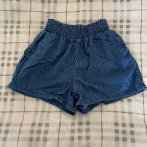 Girls Denim Flowey shorts